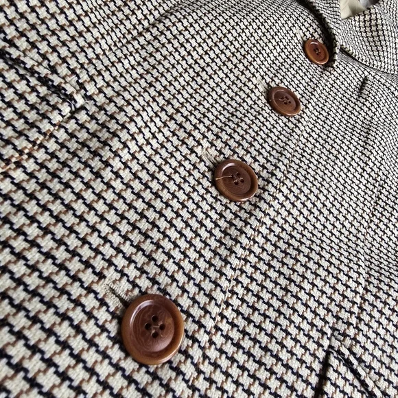 Escada Vintage 90s Wool Cashmere Blend Notch Lapel Blazer - Picture 8 of 16